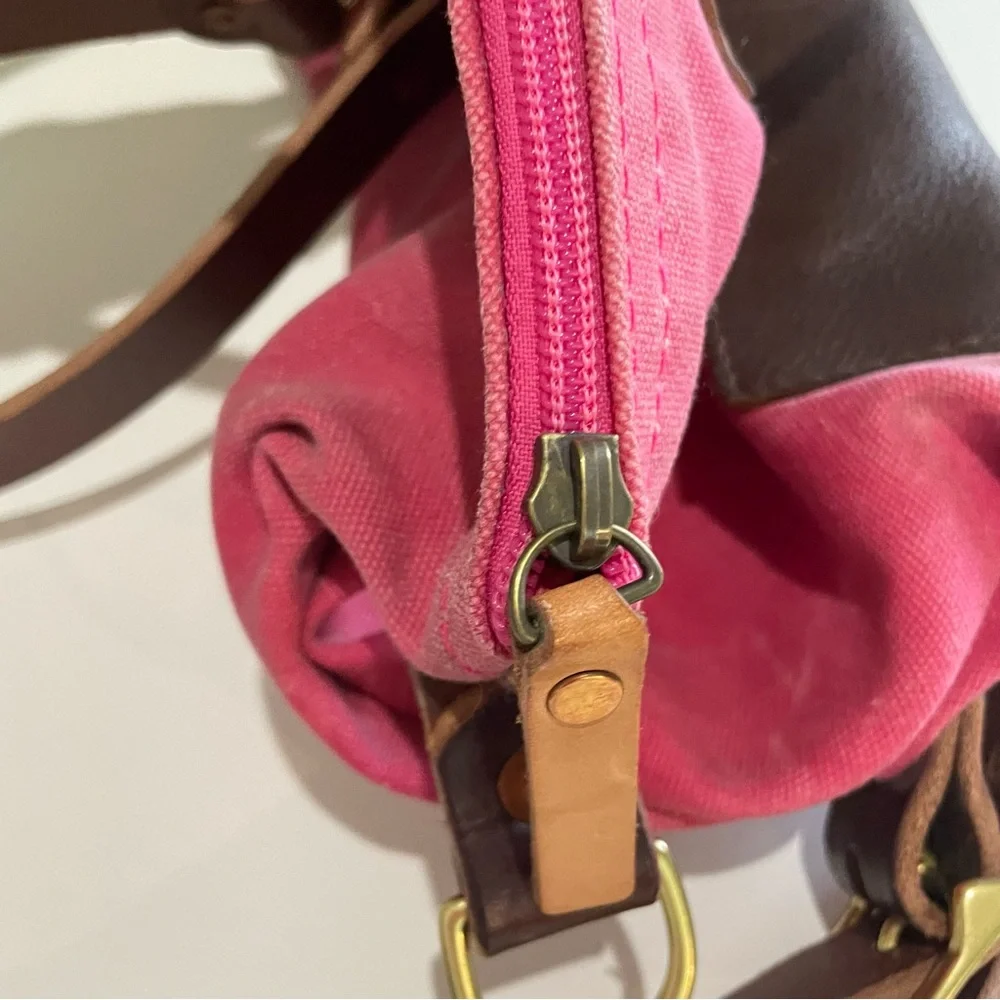 Pink Waxed Canvas Backpack - Picture 13 of 16